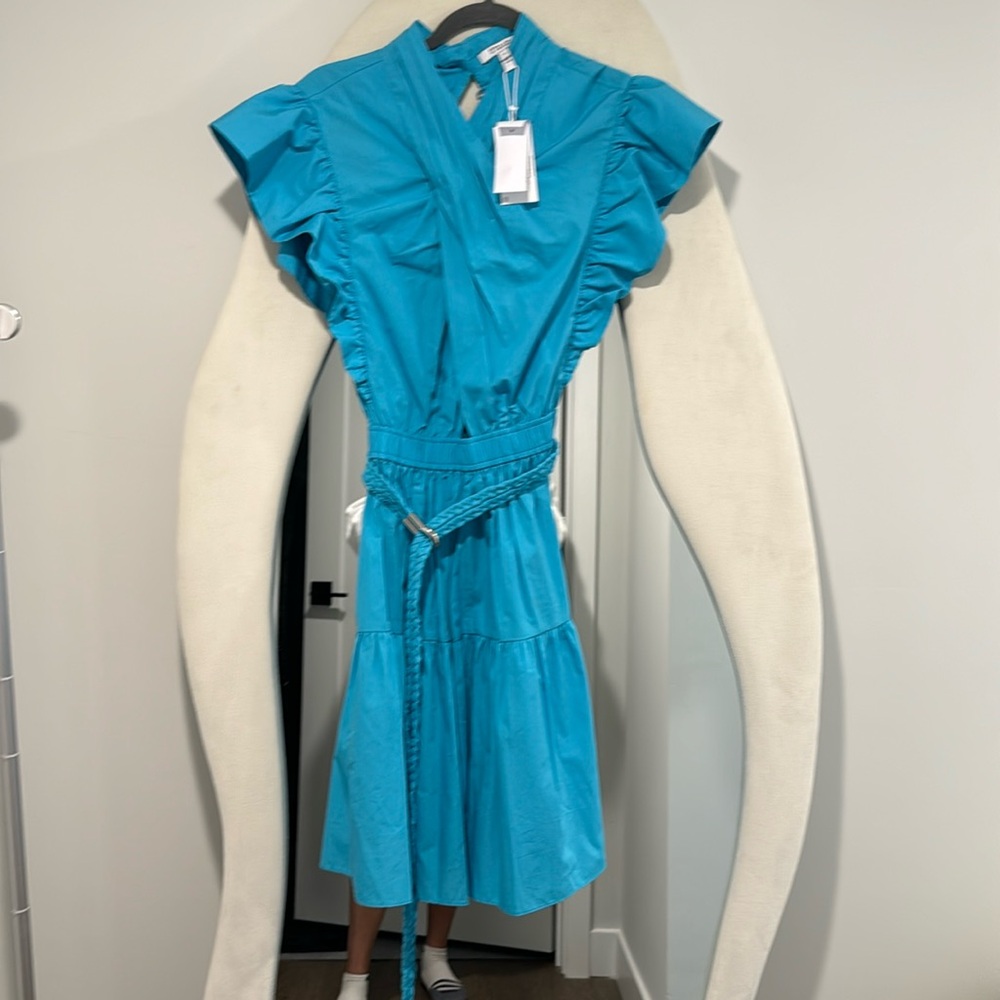 DEREK LAM 10 CROSBY
Finn Ruffle A Line Mini Dress